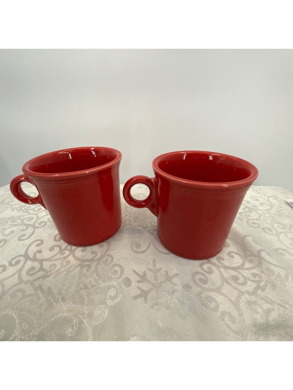 Fiesta Tom & Jerry Mug Red Ceramic Coffee Mugs Set Of 2